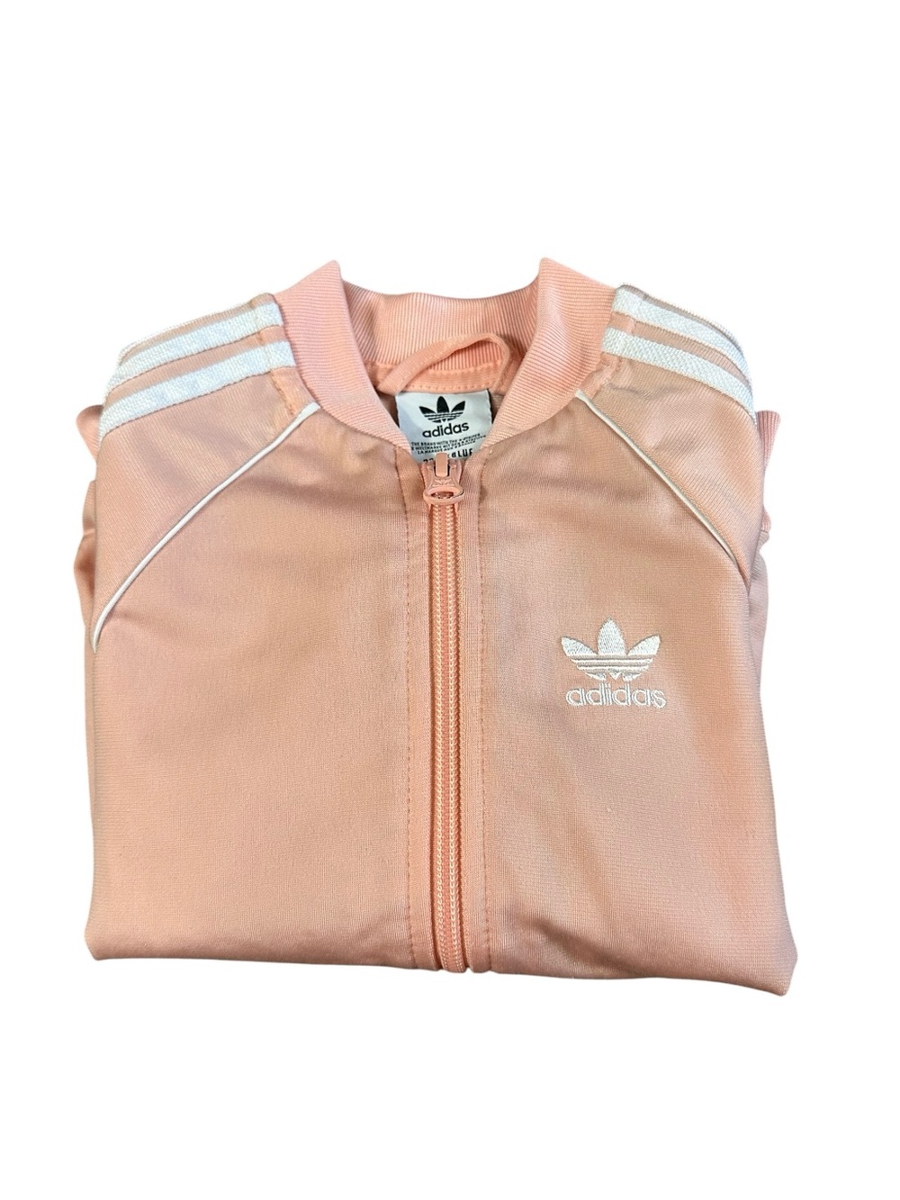 Adidas Originals Toddler Girls 3T Pink Trefoil Track Jacket Full Zip